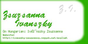 zsuzsanna ivanszky business card